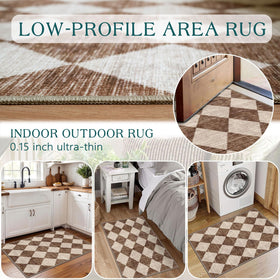 Othilic flat-weave chenille surface resists dust and pet hair