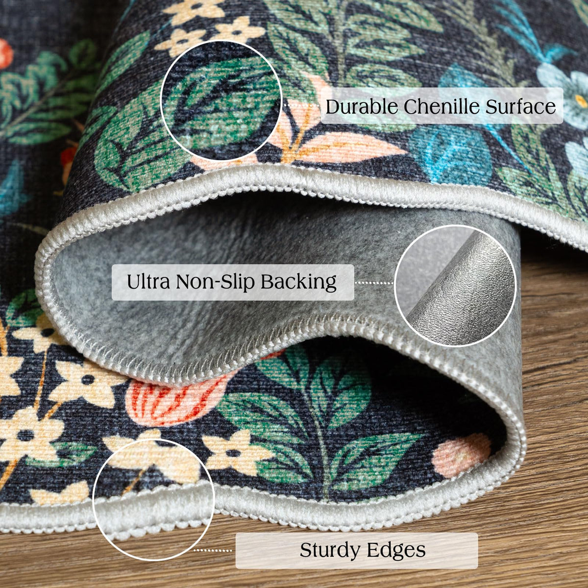 Othilic front door mat non-slip backing for safer entrance