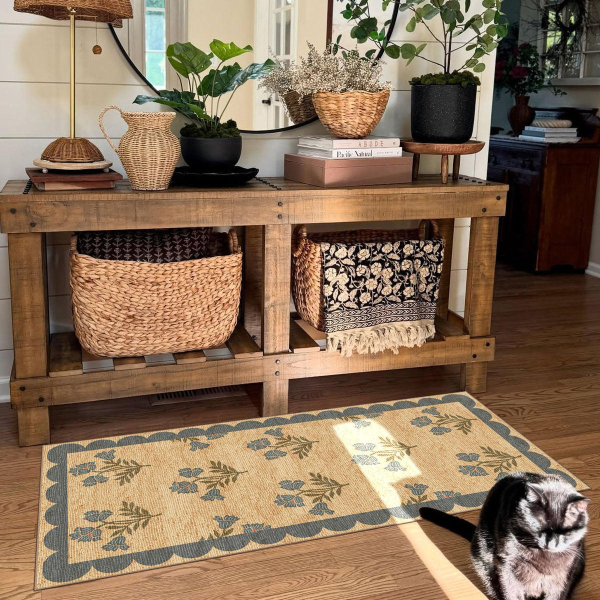 Othilic non-slip backing keeps the mat in place on busy floors.