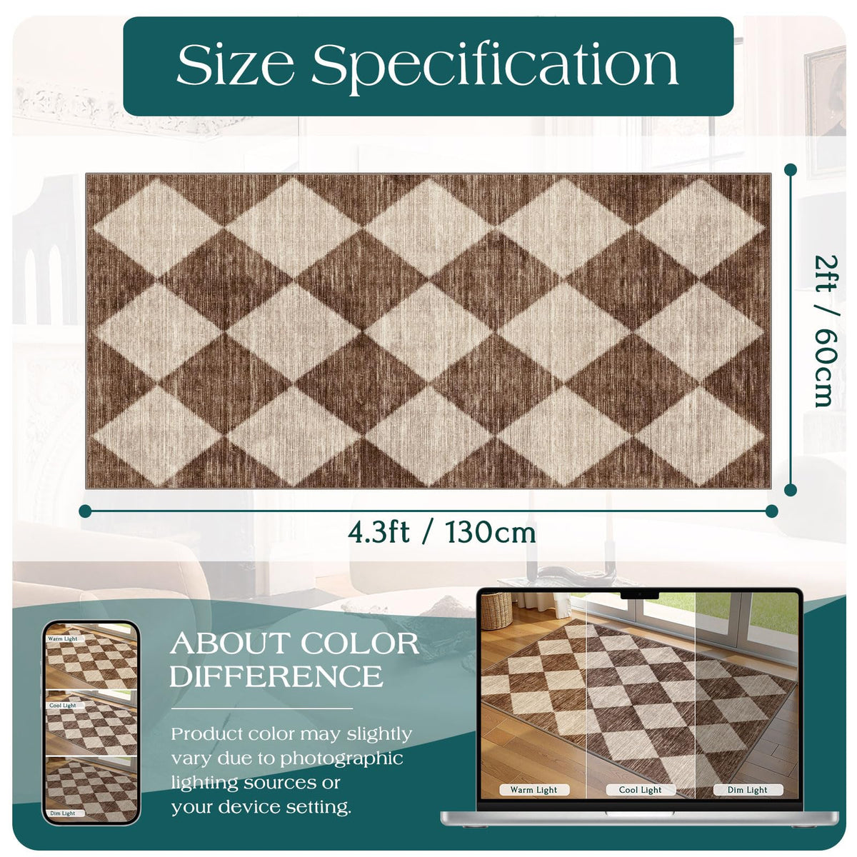 Othilic synthetic-fiber rug built for high-traffic areas