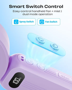 Otlonpe misting fan battery life indicator for all-day use