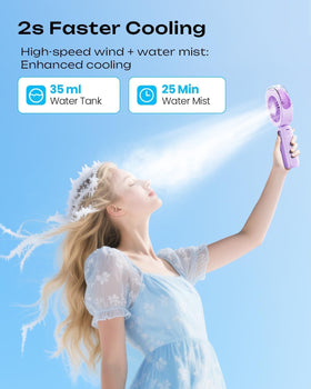 Otlonpe misting fan handheld use for on-the-go comfort
