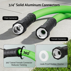 otnofok solid aluminum fittings provide leak-proof garden connections.
