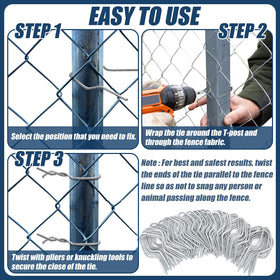 Otoolling galvanized steel 11-gauge clips resist rust and corrosion.