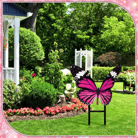 Otoolling garden stake enhances curb appeal on balconies and garden edges.