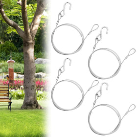 Otoolling bird feeder hanger with 30-inch cable for outdoor display