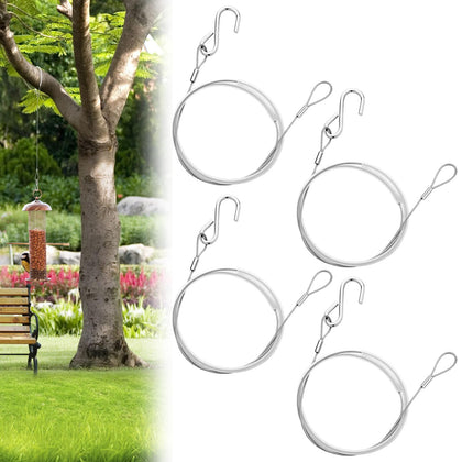 Otoolling bird feeder hanger with 30-inch cable for outdoor display