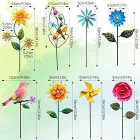 Otoolling butterfly stake brings whimsical charm to yards and borders.