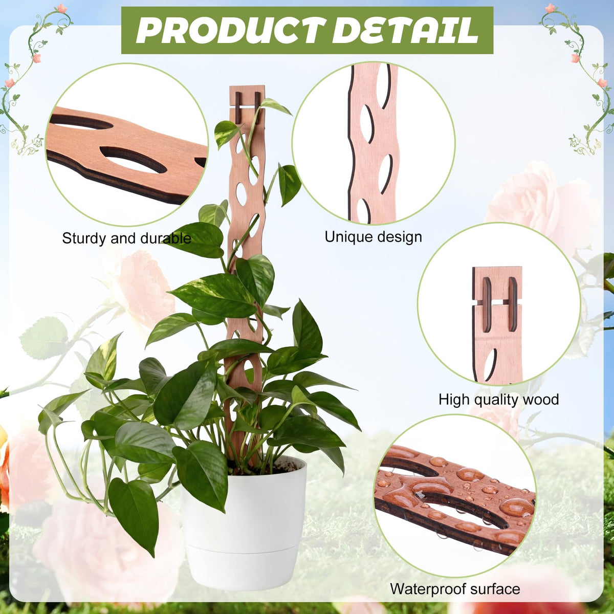 Otoolling cedar wood trellis with natural finish