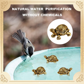 Otoolling copper bath disk garden-accents adds elegance while supporting bird water cleanliness