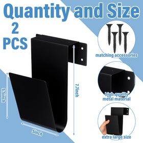 Otoolling heavy-duty metal hose hook in black provides durable outdoor storage.