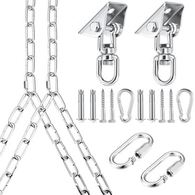 Otoolling heavy-duty porch swing kit with Y-chains for sturdy outdoor setup.