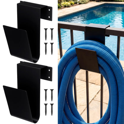 Otoolling jumbo pool hose hanger two-pack keeps hoses organized for outdoor pools.