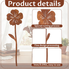 Otoolling rustic metal figures pair with walkways for seasonal ambiance.
