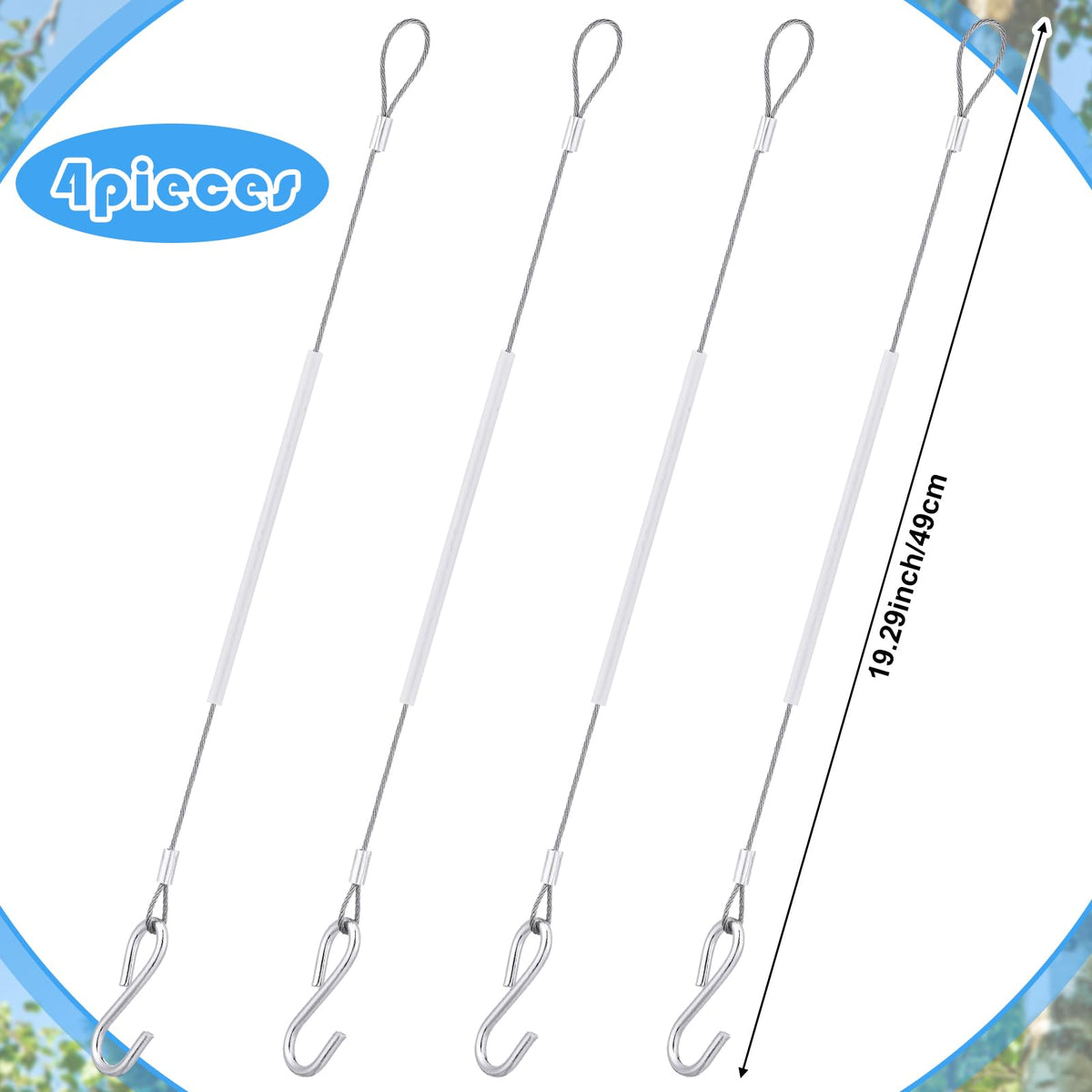 Otoolling silicone sleeve guards tree bark during bird feeder setups.