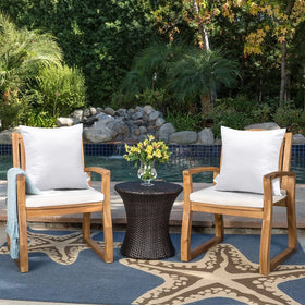 OTOSTAR pillow insert on patio decor near pool, waterproof for outdoor use.