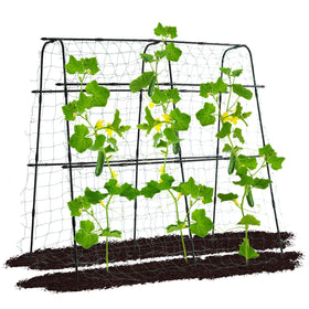 OTOSUNNY garden trellis 63-inch arch assembled for vertical growth.