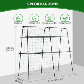 OTOSUNNY garden trellis raised-bed use fits planters.