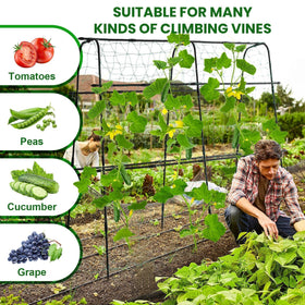 OTOSUNNY garden trellis U-frame design promotes airflow.