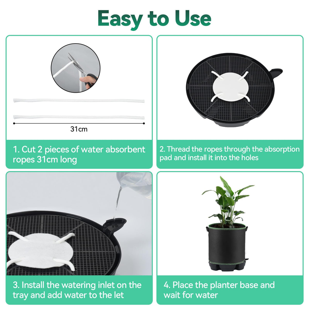 OTraki durable PP plastic tray supports indoor and outdoor setups.