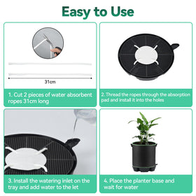 OTraki durable PP plastic tray supports indoor and outdoor setups.