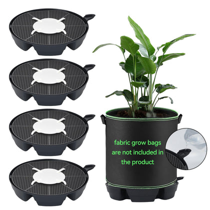 OTraki self-watering base for 4-pack supports consistent moisture for potted plants.