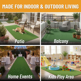 UV fade-resistant polypropylene fibers in Ottomanson outdoor rug