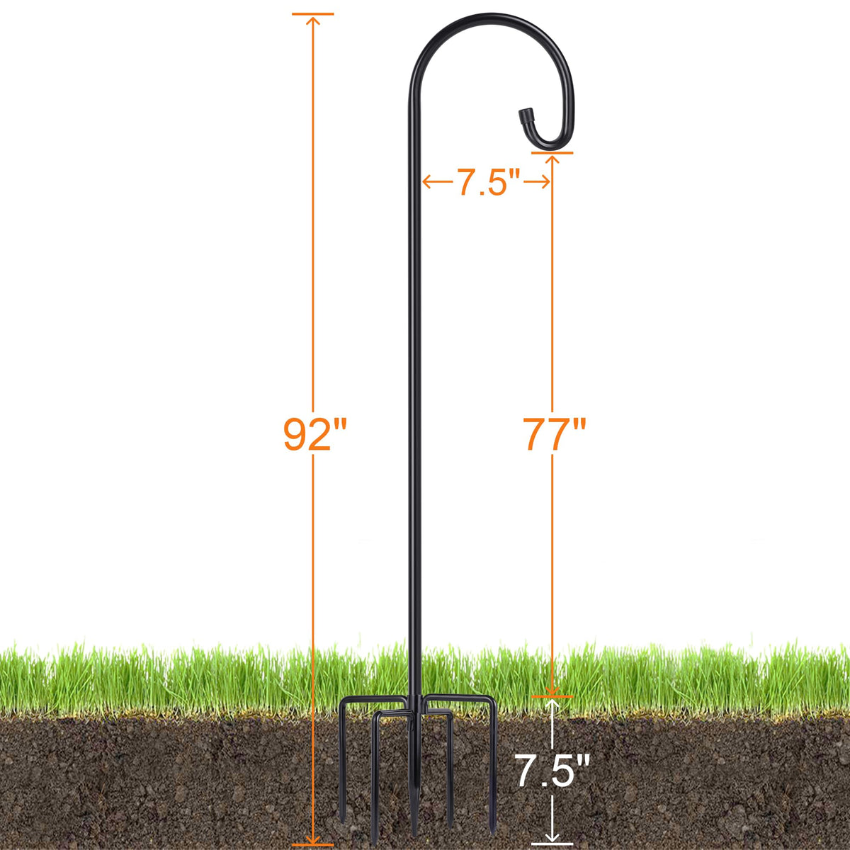 Ottsuls 6-piece pole system enables quick setup and storage.