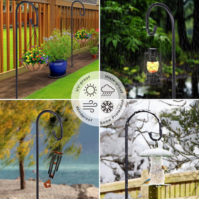 Ottsuls bird feeder lantern hanger showcasing lanterns, pots, and lights