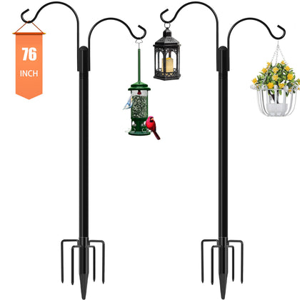 Ottsuls bird feeder pole 76-inch elevates outdoor feeding setups.