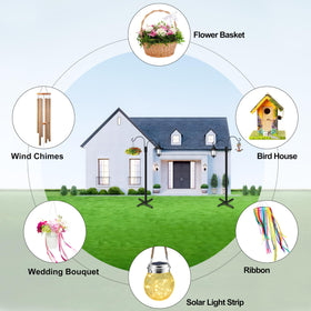 Ottsuls elegant outdoor pole setup complements any garden decor.