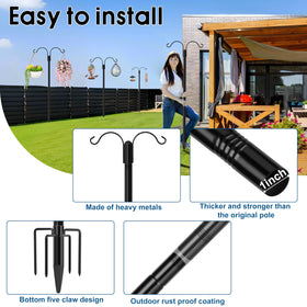 Ottsuls five-prong base provides stable support in windy conditions.