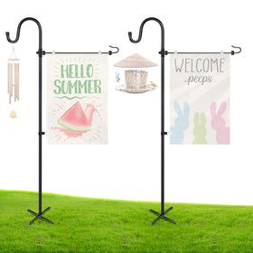 Ottsuls garden flag stand base with 5-prong design for stability in breezes