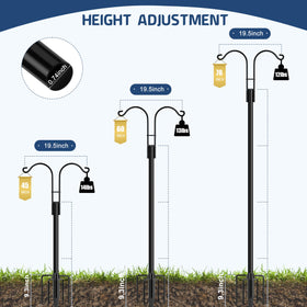 Ottsuls outdoor pole assembly showcases elegant design for gardens and patios.