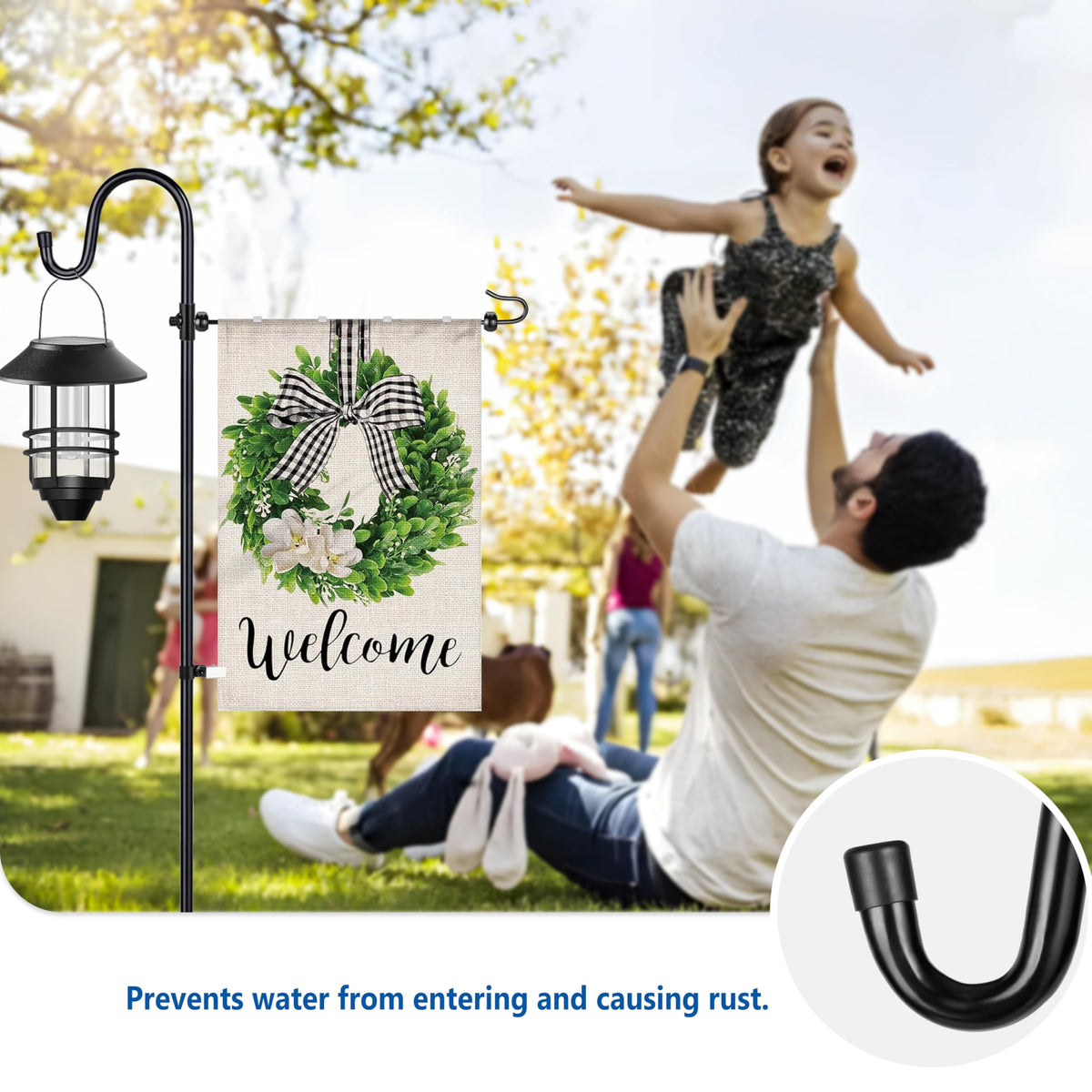 Ottsuls stable base with tiger clip and spring stoppers keeps flags secure