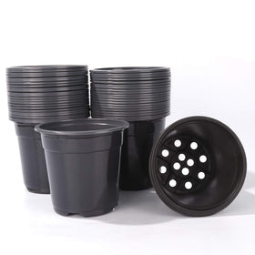 Oubest 6-inch plastic pot ideal for seed starting and early growth.