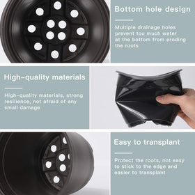 Oubest transplant-friendly pot enables easy root release.