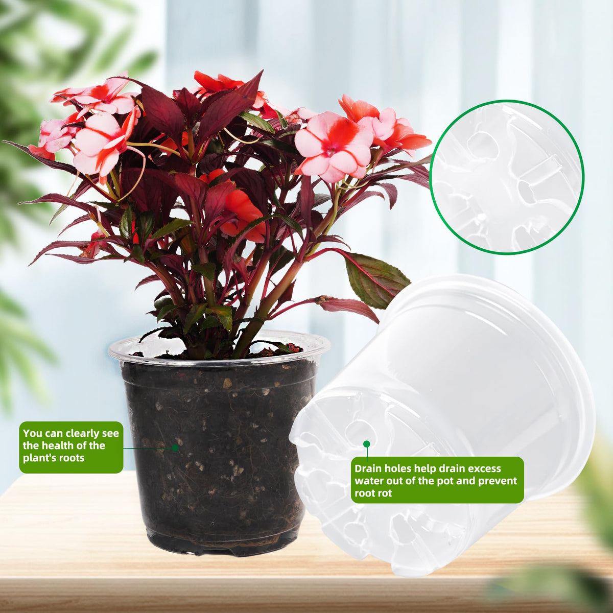 Oubest transplant-friendly pot lets you pop out seedlings without root harm.