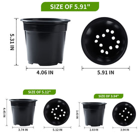 Oubest seedling pots with drainage holes promote healthy watering.