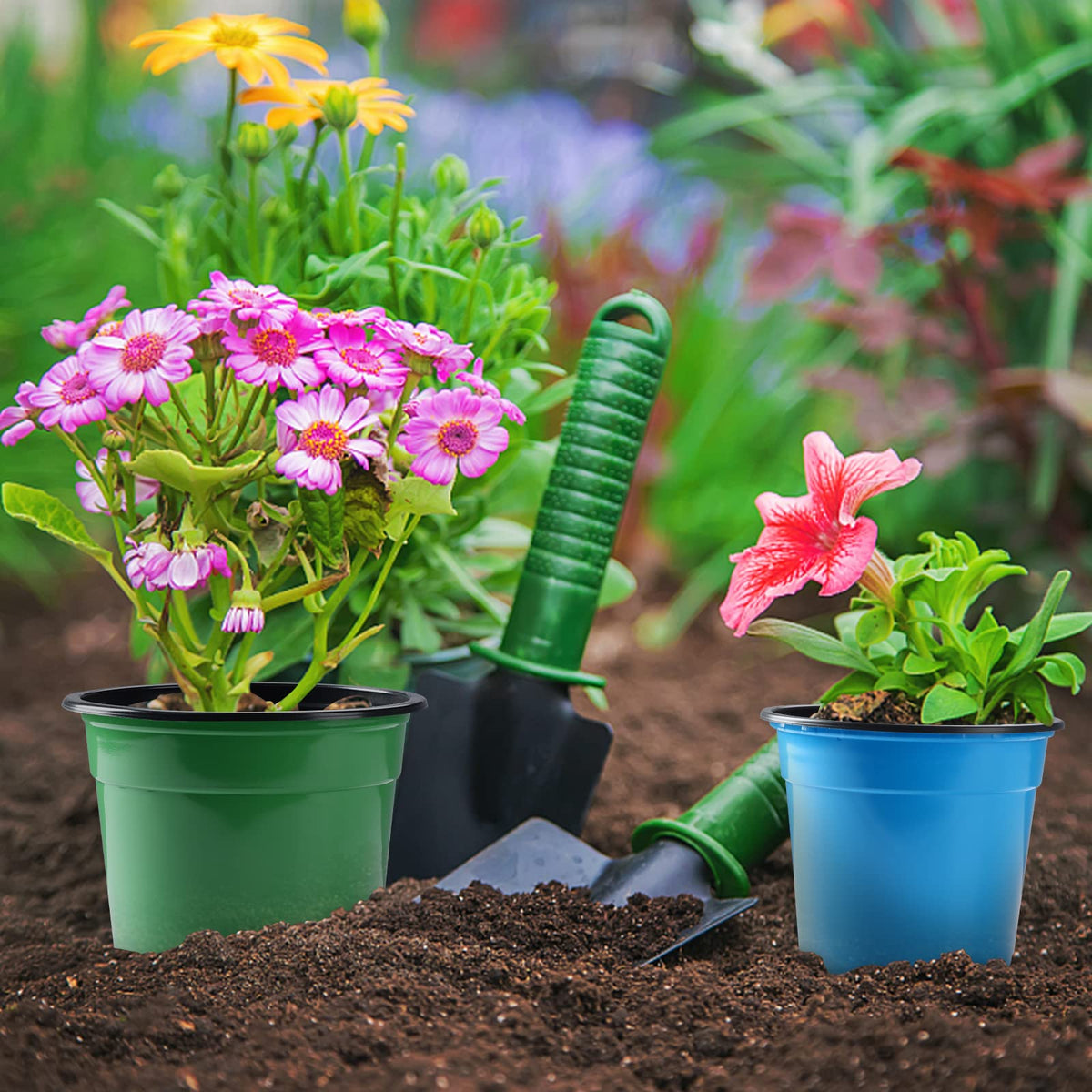 Oubest thickened plastic pots resist damage during handling.