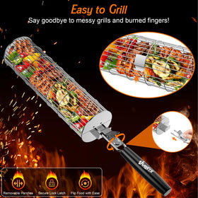 OUBRTS 360-degree rotating design delivers even heat and consistent results.
