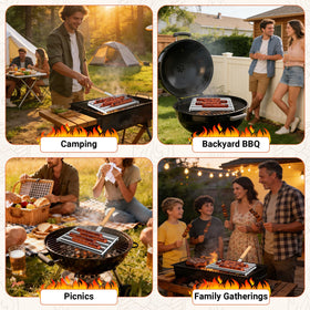 OUBRTS easy-clean stainless components simplify post-grill cleanup.