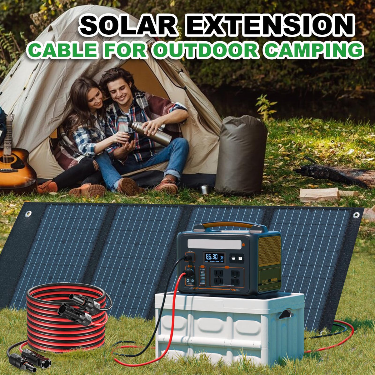 Oududianzi cable suitable for rooftop, RV, boat, and off-grid solar systems.