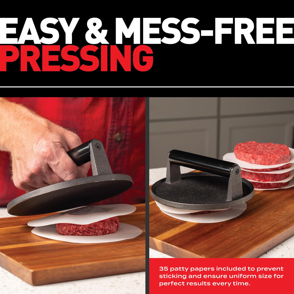 OUII griddle accessories kit compatible with Blackstone for restaurant style burgers