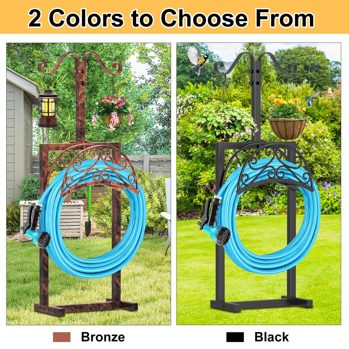 Ouinis hose storage in outdoor yard for practical organization