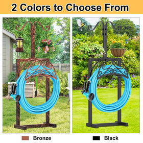 Ouinis hose storage in outdoor yard for practical organization