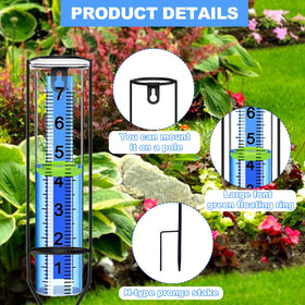 OUISJYER freeze-resistant rain gauge design withstands winter conditions.