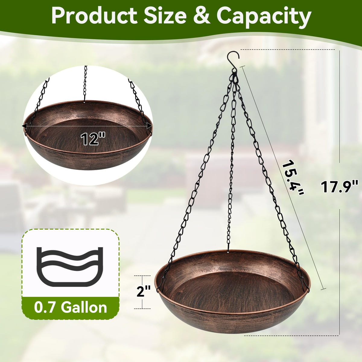 OUISJYER rust-resistant metal construction endures weather for longer use.