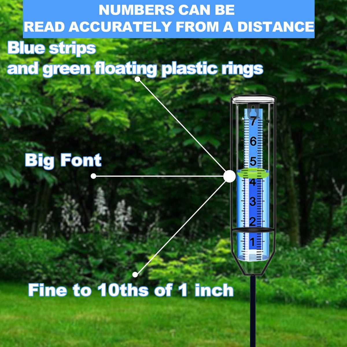 OUISJYER stake or hanger option allows flexible placement.