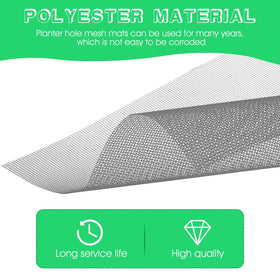 Ouligay 10-pack drainage screen mesh provides coverage for several pots.